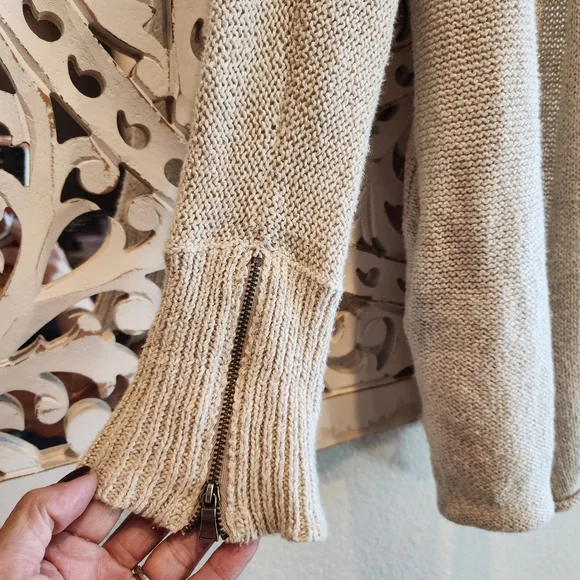 BROCHU WALKER CARDIGAN LINEN OPEN SWEATER SIZE SMALL - Picture 8 of 15